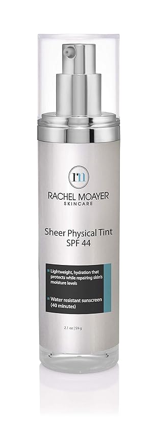 RM Sheer Physical Tint SPF 44 Non comedogenic Hypoallergenic and water resistant for all skin types