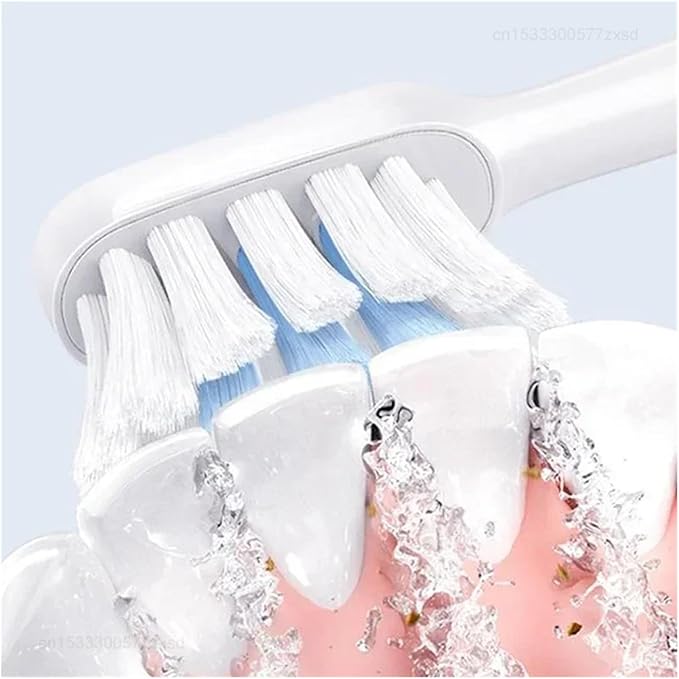 Compatible for Mijia Electric Toothbrush Head T100 T200 T300 T301 T302 T700 Replacement Heads Soft Bristle Brush(3pcs T100 Head)
