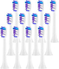 12pcs Replacement Toothbrush Heads Compatible for Sonicare Soft Brush Head 4100 6500 6100 7500(12PCS Purple)