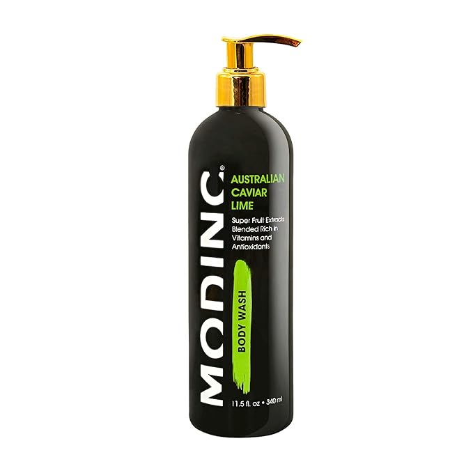 Modinc Luxury Body Wash Australian Caviar Lime Formula Super Fruit Extracts Blended Rich in Vitamins and Antioxidants Vegan Cruelty Free Pump 11.5 Ounces