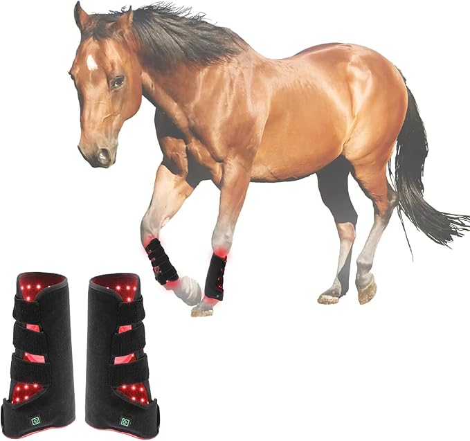 Horse Equine Red Light Therapy Boots Cordless LED Light Therapy Wrap Horse Near Infrared Therapy Device for Muscle and Joint Leg Pain