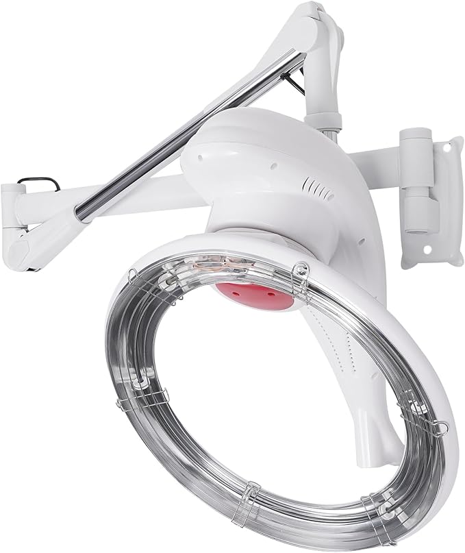 Wall Mounted Hair DryerOrbiting Rotating Hair Treatment MachineSalon Hair Perming Machine with Flexible ArmsTimable Design