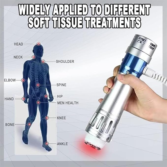 Professional ED Shockwave Therapy Machine Muscle Pain Relief Massager for Massage Body-Shaping for Neck Back Shoulder Foot