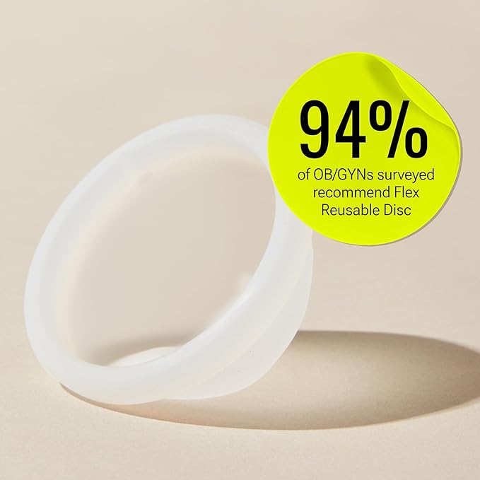 Flex Reusable Disc &amp Flex Ultra Thin Pads (30 Count) Bundle | Beginner-Friendly Tampon Alternative | Helps Fight Odor | Disc Capacity of 6 Super Tampons
