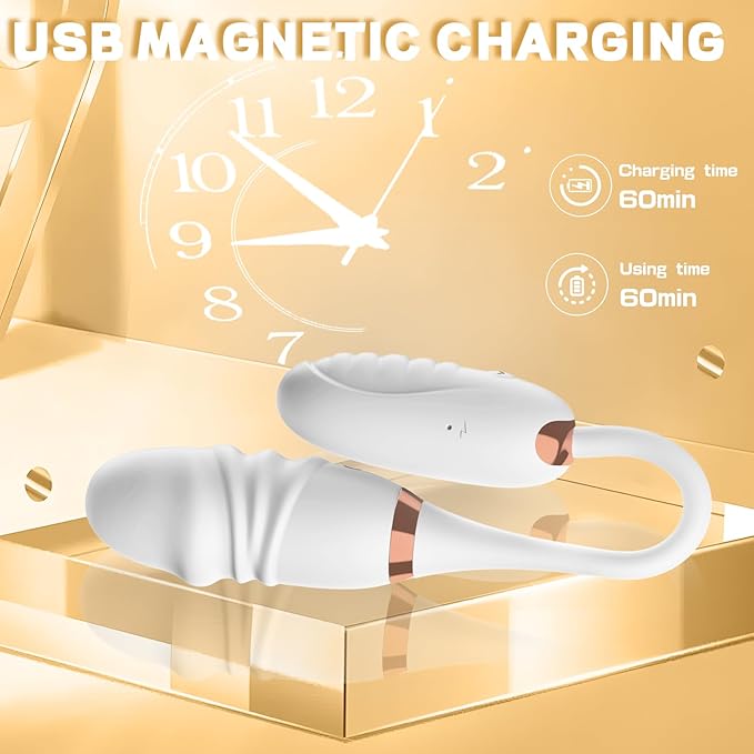 Wearable Vibrating Massager - Double Head Relaxes Muscles 9 Speeds Viboators Toy- Electric Foot Silent Personal for Sports Massage Tools Relaxation PW001 (Medium)