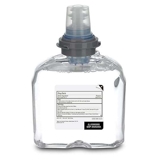 Purell Advanced Hand Sanitizer Foam Clean Scent 1200 mL Hand Sanitizer Foam Refill for Purell TFX Touch-Free Dispenser (Pack of 2) - 5392-02