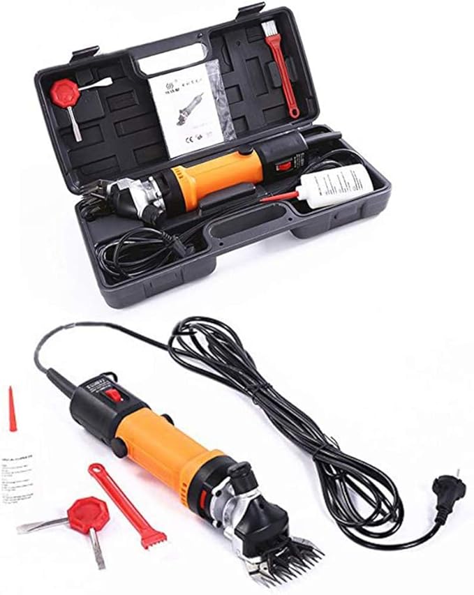 GagalU Portable 13 Straight Teeth 850W Electric Goat Clipper Shearing Machine Shear Flexible Shaft Sheep Hair Trimmer Cutter Wool Scissor Clipper 2400R/Min 110-240V