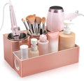 Hair Tool Organizer - Bathroom Vanity Organizers and Storage Hair Styling Accessories Hot Tools Organizer Hair Dryer Blow Dryer Curling Iron Flat Iron Hair Straightener Pink