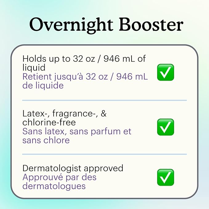 Because Overnight Booster Pads Fit All Adult Diapers Helps Keep Your Adult Diaper Active All Night Adds 4 Cups to Incontinence Underwear Extra Absorbency 45 Count