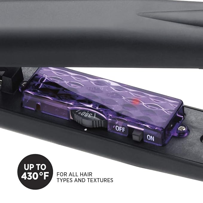 HOT TOOLS Professional Ceramic + Tourmaline Lightweight Flat Iron 1 Inch