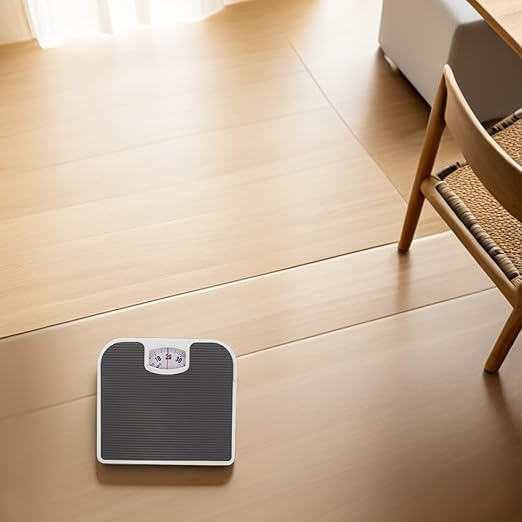 Mechanical Bathroom Scale Analog Body Weighing Scale Accurate Dial for Home Health Monitoring with Gray Pointer