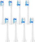 Compatible for Fairywill P11 T9 P80 Electric Toothbrush Heads(White 8pcs)