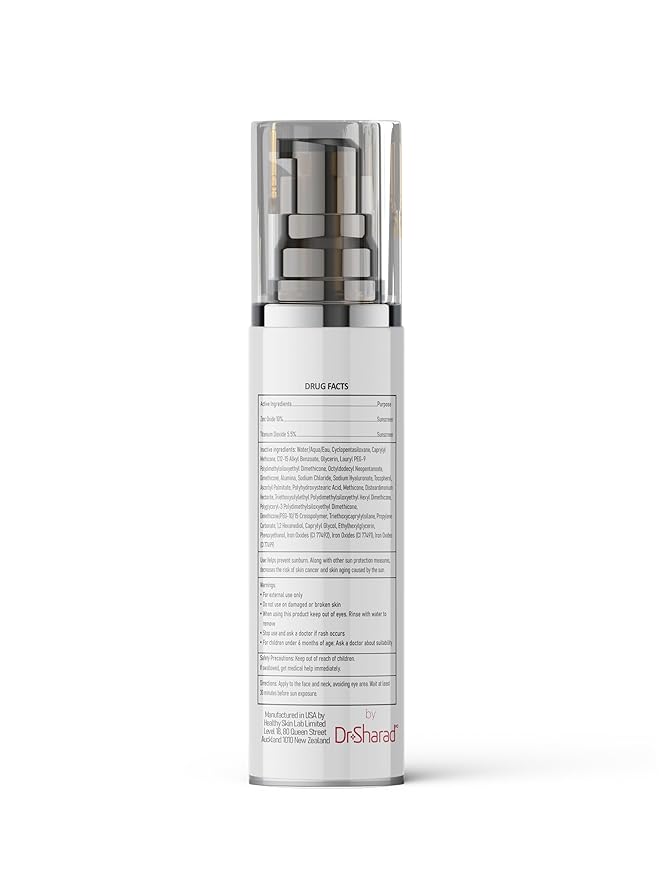 Healthy Skin Lab Protect Tinted Moisturizer SPF 50 Sheer Universal Tint Lightweight Hydrating Mineral Sunscreen for Face Hyaluronic Acid Broad Spectrum Daily SPF Dermatologist Tested 1.8 oz