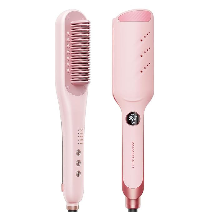 Wavytalk Steam Pro Hair Straightener Brush Wavytalk Power Wave Hair Crimper