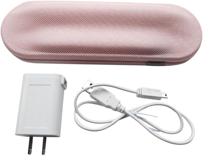 Travel Charger Case w/AC Charer+USB Cable 2023 New HX9210 HX9200 Replacement for Philips Sonicare DiamondClean HX9340 HX9350 HX9382/HX9342/HX939L Toothbrushes(Pink)