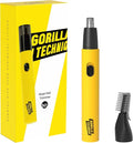 Gorilla Technique Nose Ear Hair Trimmer for Men 10000RPM 2 in 1 Nose &amp Eyebrow USB-C Rechargeable Battery Waterproof Heads Korean 2 Heads