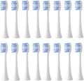 Replacement Toothbrush Head Compatible for BOMIDI TX5 Electric Soft Bristles Nozzles(16PCS White)
