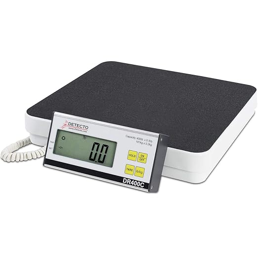 Detecto DR400C Healthcare Scale Digital 400 lb x .5 lb / 180 kg x .2 kg