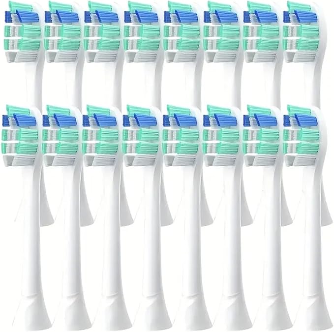 4-16pcs Replacement Toothbrush HeadsCompatible for Philips Electric Brush Head 1100 2100 4100 4300 5100 5300 6100 6500(16pcs)
