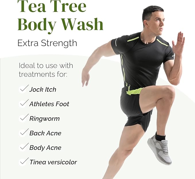 Puriya Tea Tree Oil Wonder Balm and Body Wash for Men Women Bundle Set Physician Formulated Extra Strength Soap Doctor Approved Extra Strength for Athletes Itchy Foot Jock Itch Fast Acting