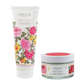 LOLLIA Always in Rose Bundle with Shower Gel 8 fl oz and Body Butter 5.5 oz Scented Shea Butter Moisturizing Wash &amp Lotion for Women Hydrating Luxury Bath Skin Care Set