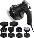 Body Sculpting Machine for Women -6-Speed 8 Heads Cellulite Massage &amp Lymphatic Drainage Device Handheld Vibrating Lipo Roller Massager for Belly Butt Arm Legs Fat Wide Area Home Use (Black)