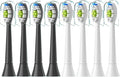 8/12pcs Replacement Toothbrush Heads Compatible for Philips Sonicare Electric Brush Head 4100 6500 6100 7500 5(4White 4Black)