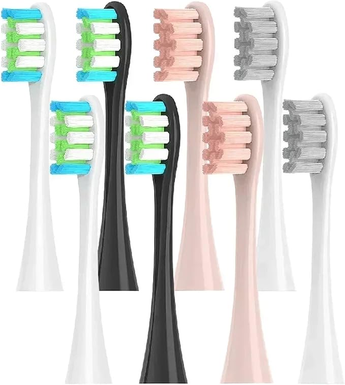 8/12/16Pcs Electric Toothbrush Replacement Brush HeadsCompatible for Oclean X/One/Air 2/ SE/X PRO/ Z1/ F1(8 Pcs White)
