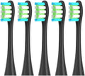 5pcs Replacement Brush HeadsCompatible for Toothbrush Heads for Oclean X Pro Digital X Lite X10 X Ultra Air2 F1(5 Black)