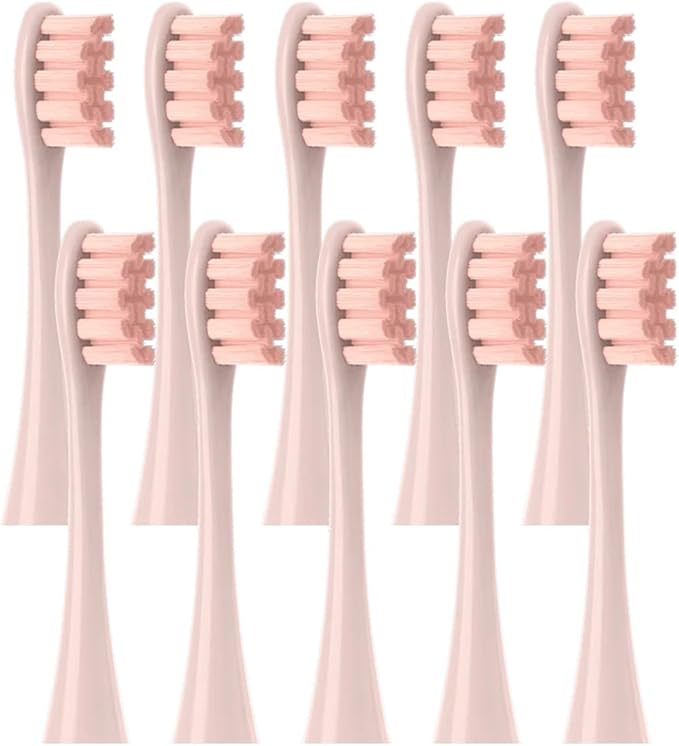 Compatible for Toothbrush Heads X/X PRO/Z1/ F1 One Air 2 Hair Brushes All(10pcs Pink)