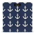 Women's Digital Bathroom Weighing Scale Automatic Switch Energy Saving Scale Smart Scale for Body Weight Nautical Anchor Navy