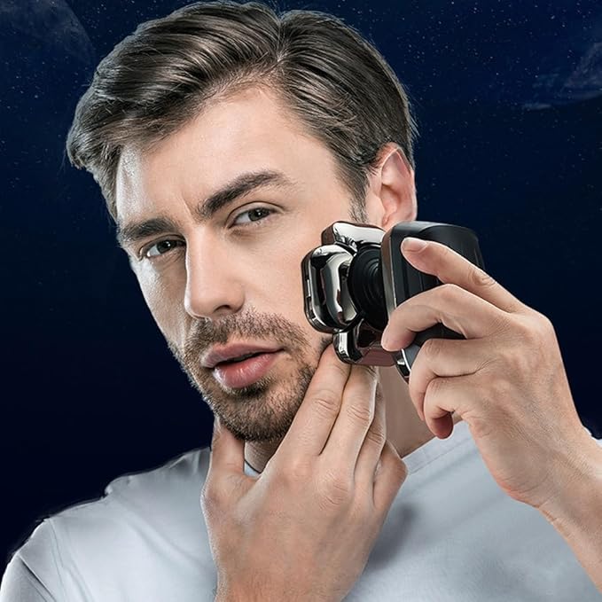 Head Shaver for Men 6 in 1 Beard Shaver 9 Blades Multi Grooming Kit Digital Display Electric Shaver Hair Trimmer Beard Electric Razor Wet Dry Men Facial Shaving Machine