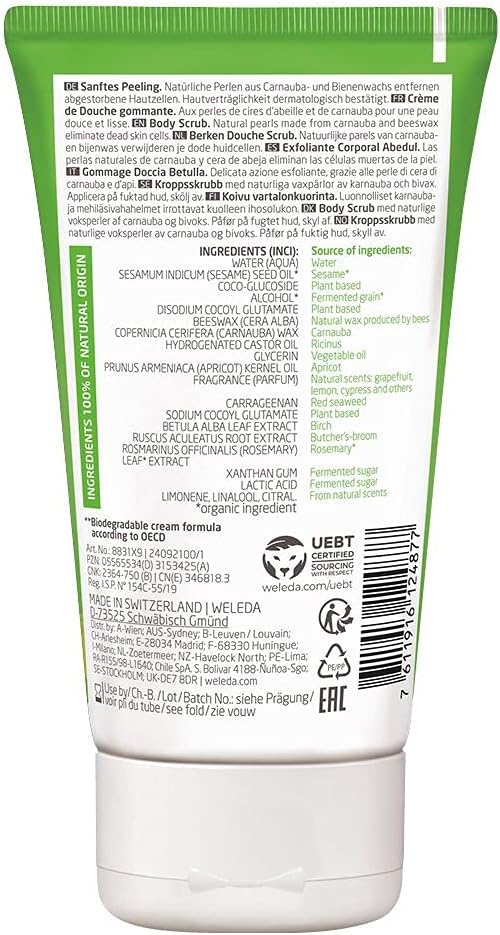 Weleda White Birch peeling Body Wash 150mL