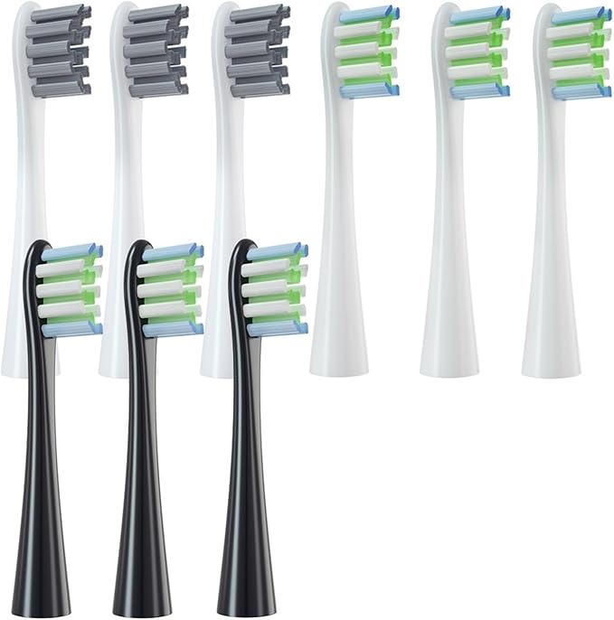 Replacement Brush Heads Compatible for OCL EAN Flow/X PRO Elite/X PRO /F1/Z1/One/ Air2 Sonic Electric Toothbrush Nozzles Soft Dupont Bristle(3B 3H 3HUI)
