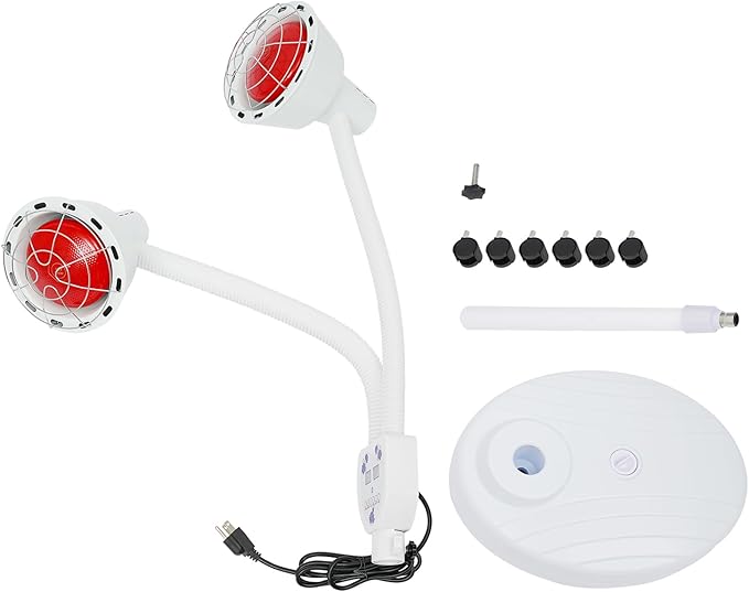 275W Infrared Red Heat Light Adjustable Red Light Temperature Infrared Light Therapy Therapy Bulb Lamp Pain Relief Floor Stand 110V