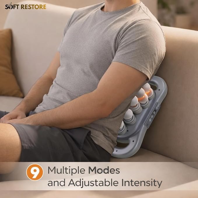 Massage Gun 16 Head Rechargeable Deep Muscle Percussion Massager 2600mAh Battery Ultra Quiet Full Body Pain Relief Therapy