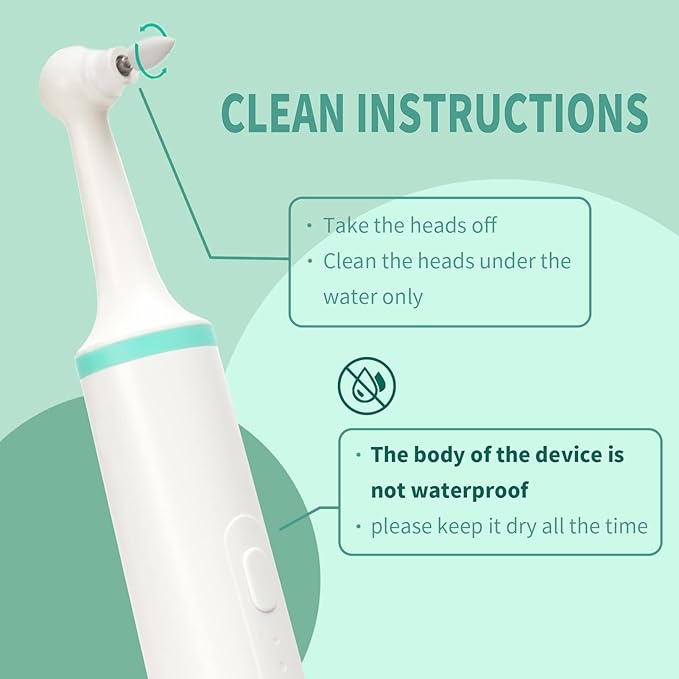Electric Tooth Polisher Household Electric Dental Calculus Remover with 8 Replacement Heads &amp 3 Adjustable Modes Plaque Remover for Teeth Teeth Cleaner Tools