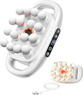 Relief Wave Pro 3 Deep Tissue Massage Gun with 16 Heads 30 Speed Levels Quiet Percussion Massager for Back Legs Waist Buttocks and Muscle Relief (White)