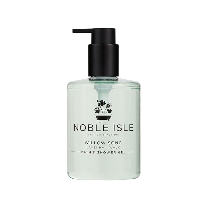 Noble Isle Willow Song Bath &amp Shower Gel | Luxury Body Wash for Women with Fine British Fragrance Oils | Vegan Body Wash &amp Paraben Free Body Wash (8.45 oz)