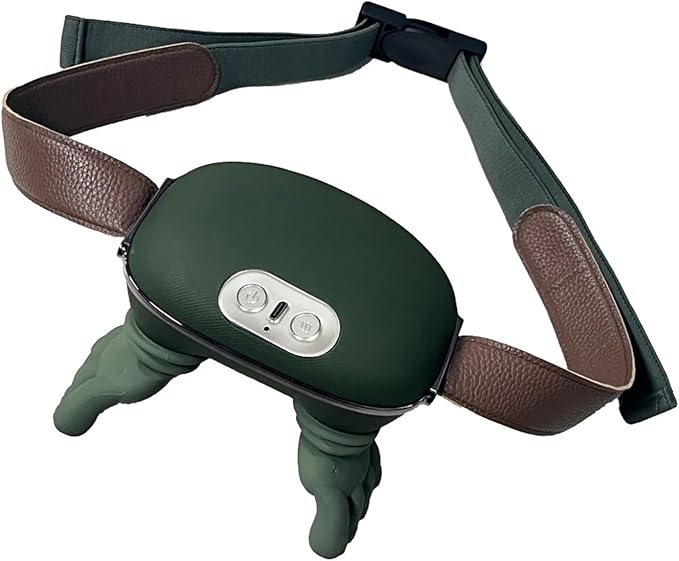Neck Massager 4D Bionic Finger Neck Shoulder Massager Wireless Cervical Trapezius Kneading Massage Shawl Brushless Motor masajeador(Silver Switch)