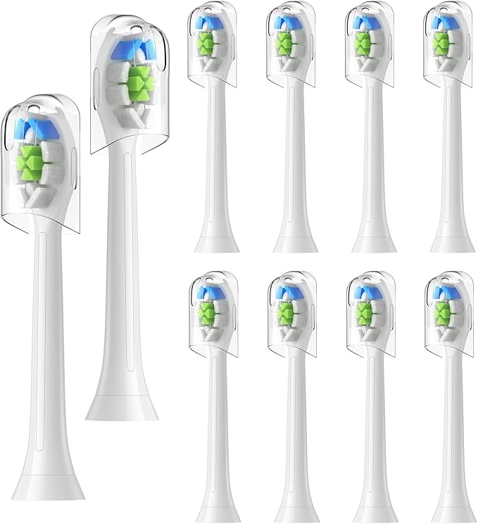 4/8/16pcs Replacement Toothbrush Heads Compatible for PhlipsElectric Tooth-Brush Head Compatible with Phllips(Blue)