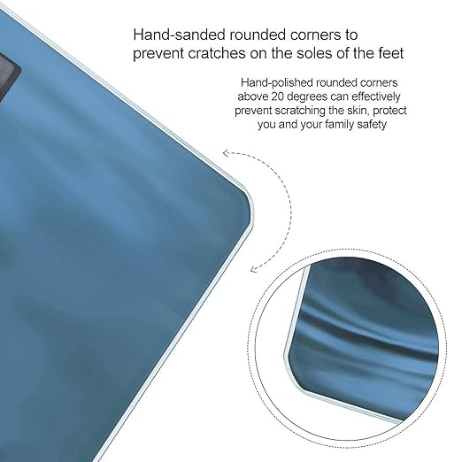 Sea Otter Weight ScaleClear LED Display Bathroom Digital Weighing ScaleTempered Glass Digital Bathroom Scale for Body Weight Capacity Up to 400 Lbs