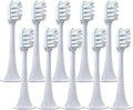 10pcs Replacement Toothbrush Heads Compatible for T300 T500 T700 Teeth Brush(10 White-Soft)