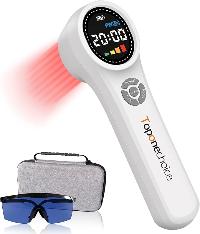 Red Light Therapy Device 4x980nm+4x810nm+16x660nm Near Infrared Light Therapy for Humans Body Pet Dogs Horses Light Therapy Machine for Body Joint Back Knee Muscle Relax Pain Relief