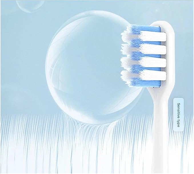 Compatible for Dr-Bei C1/C2/E0/S7 Bet-c01 Electric Toothbrush Replacement Heads Deep Cleaning Soft Bristle Nozzles4/8/16pcs(16 Cleaning Type)