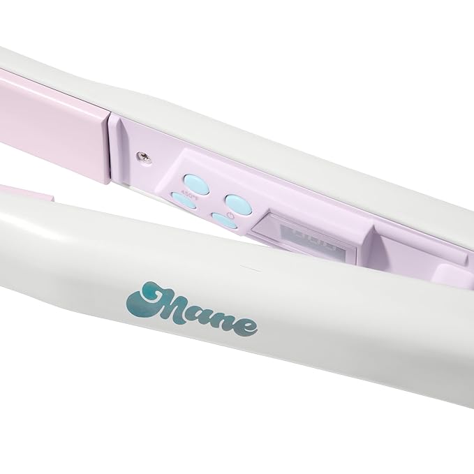 Mane Three Way Multi-Use Hair Straightener - 1 Ceramic Flat Iron Hair Curler and Waver All In One - Anti Frizz Styling Tools to Boost Volume &amp Shine - For All Types &amp Textures - Automatic S
