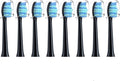 Suitable Compatible for SUMKYLE Electric Toothbrush Head EA320/EA315 Dupont Bristles Adult Replacement Replace Nozzles with Cover(8PCS Black)