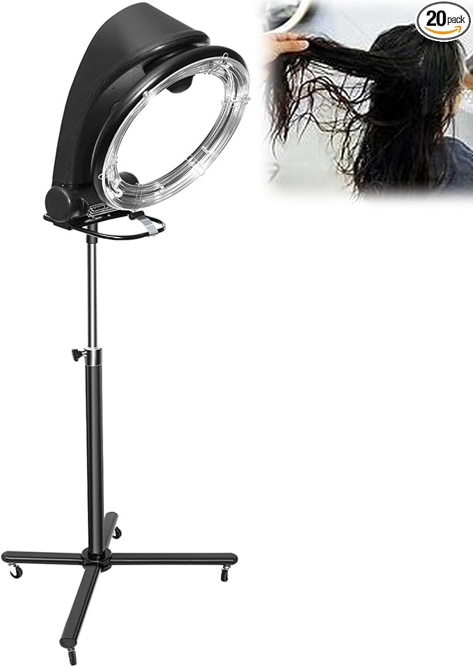 Hair Color Processor Hair Color Treatment Processor 360° Surround Function Digital Screen Multi-Function Panel with Wheels Suitable for Hair Salons and Homes
