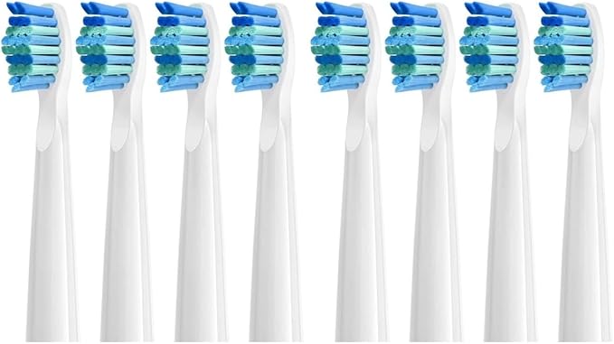 Compatible for Bitvae D2 Electric Toothbrush Replacement Heads 8/16pcs(White 8pcs)