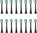 Replacement Toothbrush HeadsCompatible for SOUNESS SN903/SN901/905/601/SN801/SN810/SN201/SNK01/ST802/ST903 Nozzle(16black Whitening)